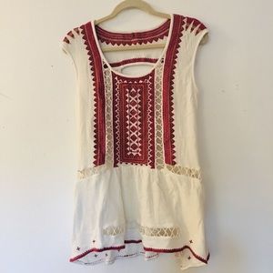 Free People Embroidered Tunic